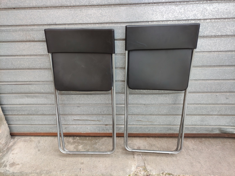 silla plegable ikea plast metal 43x43x47 2u